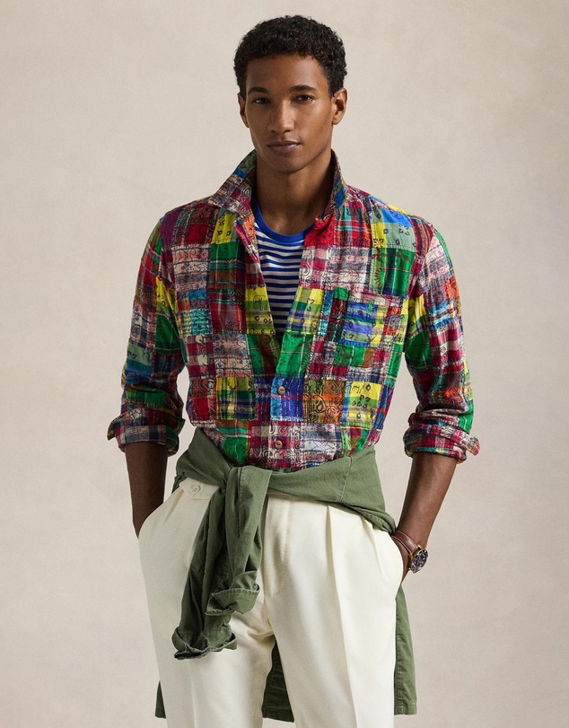 Polo Ralph Lauren - Classic Fit Patchwork Madras Camp Shirt