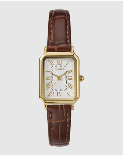 TIMEX - Women's Dress 21mm Leather Strap Watch