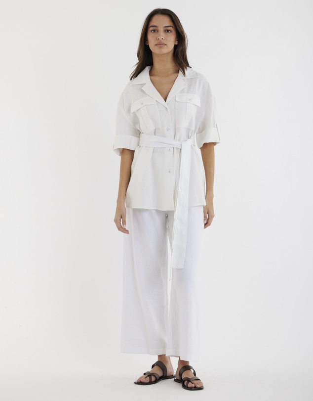 Amelius - Jade Oversized Linen Shirt