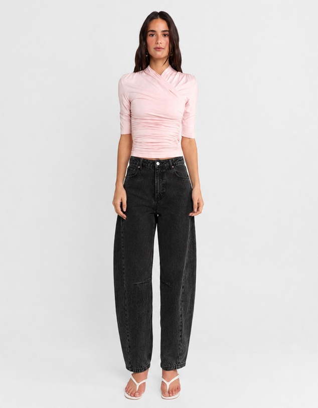 Madison The Label - Cora Barrel Jeans