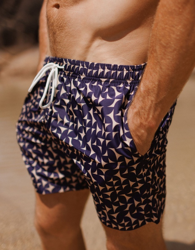 Swim Shady - Sapphire Sand Swim Shorts