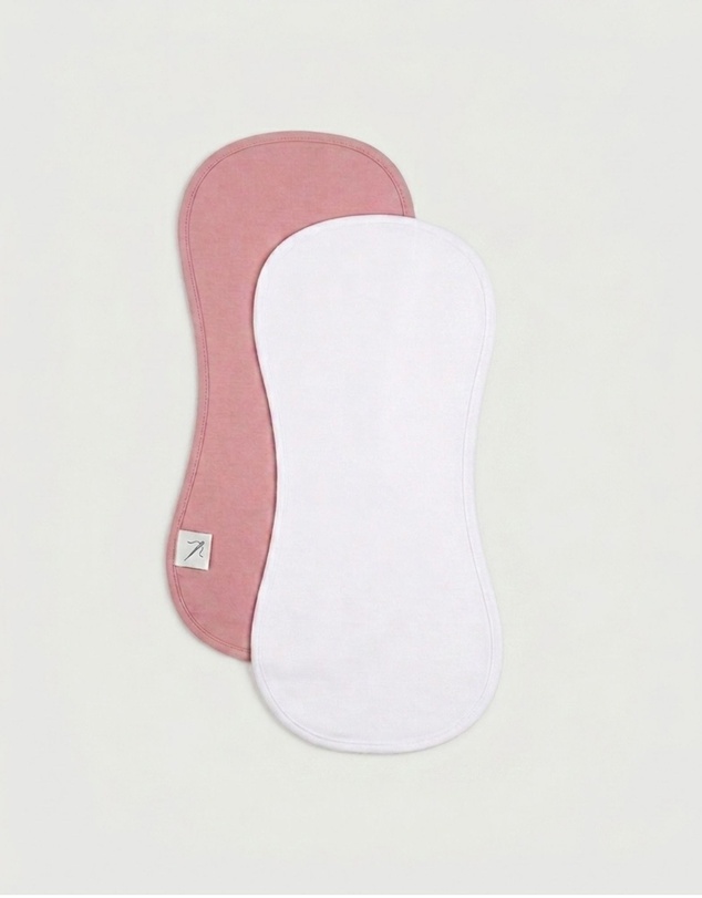 Living Textiles - 2 Pack Organic Burp Cloths - Fawn Fables