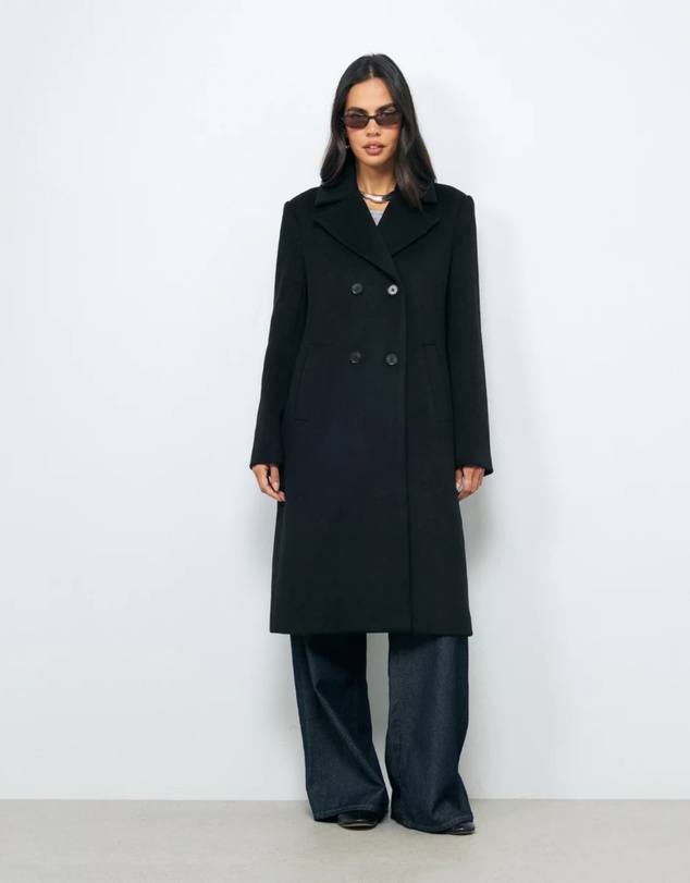 Revibe - Repaired AERE Cassie Wool Blend Coat - AU 6