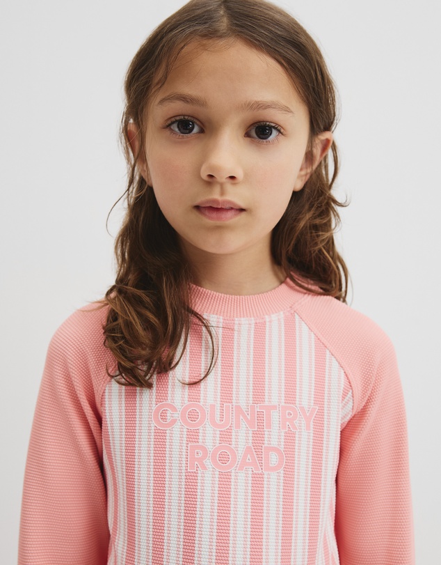 Country Road - Stripe Logo Rash Vest