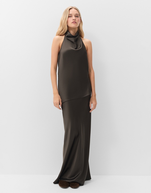 UNISON - Satin Halter Neck Top
