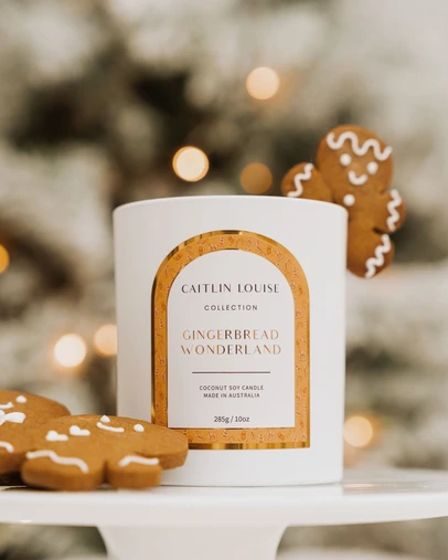 Caitlin Louise Collection - Gingerbread Wonderland Christmas Candle