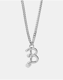Karen Walker - B Initial Love Letter Necklace