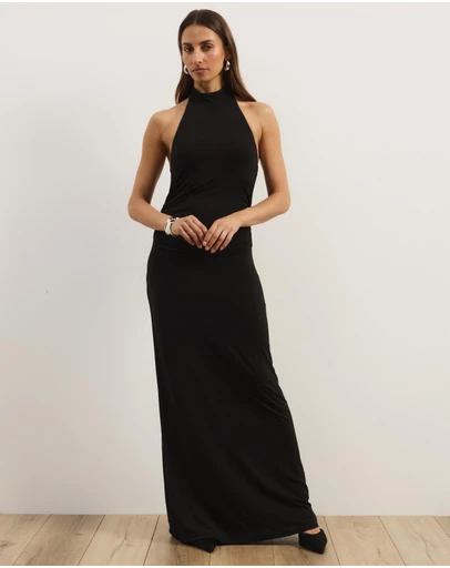 Atmos&Here - Ida Halter Neck Maxi Dress