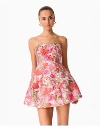 Elliatt - Floralie Strapless Mini Dress