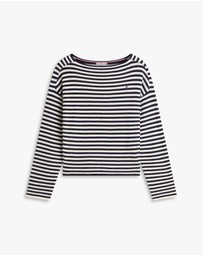 Tommy Hilfiger - Flag Embroidery Boat Neck Jumper