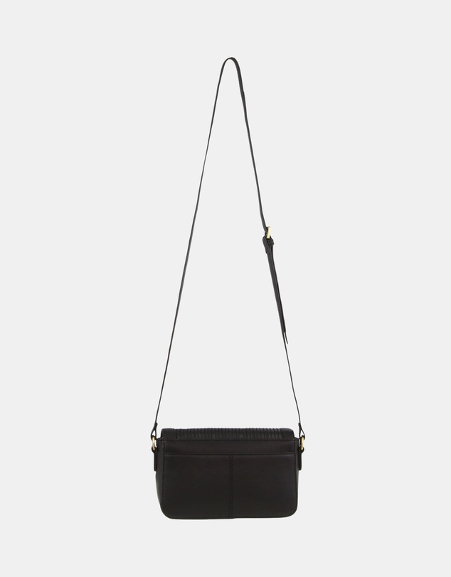 Pierre Cardin - Pierre Cardin Leather Pleated Design Crossbody Bag
