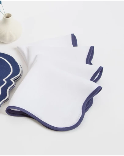 Tablescaped - All About Navy - Set of 4 Napkins