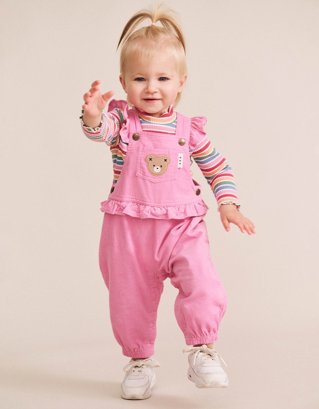 Huxbaby - Classic Frill Cord Overalls - Babies-Kids