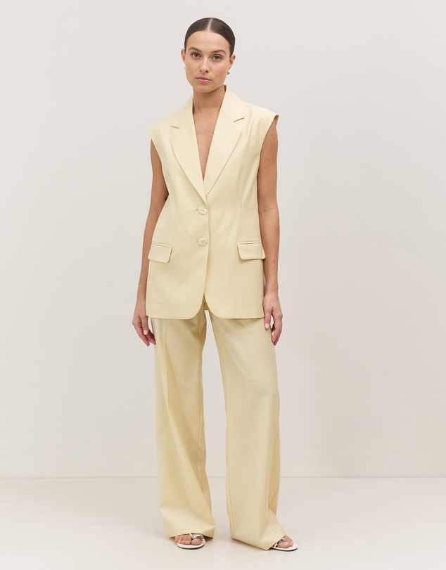 Minima Esenciales - Zani Two Button Wide Leg Pants