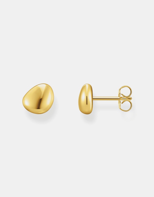 THOMAS SABO - Ear studs in organic shape gold