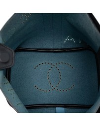 Pre-Loved by Azura Reborn - Pre-Loved Small Perforated Calfskin Logo Eyelet Bucket Bag
