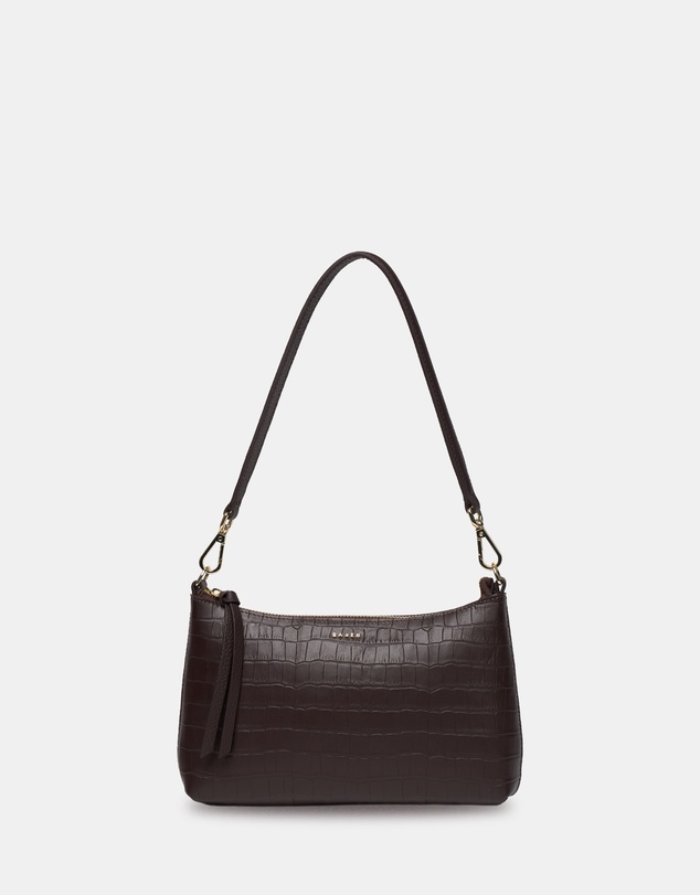 SABEN - Haven Shoulder Bag Cacao Croc