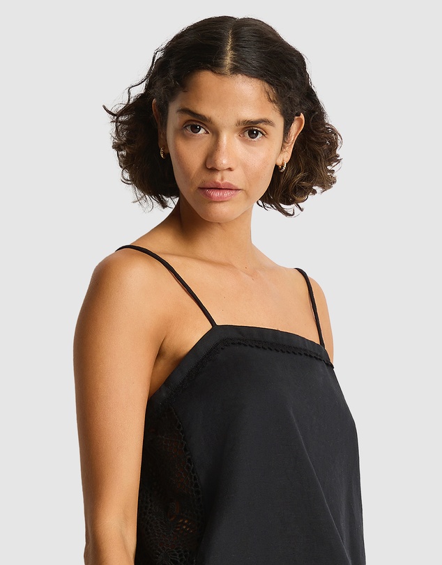 Sea Level Australia - Shore Linen Panelled Shift Cami Top