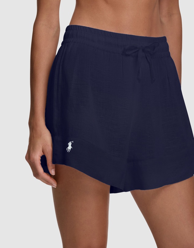 Polo Ralph Lauren - Organic Cotton & Linen High Waist Beach Short