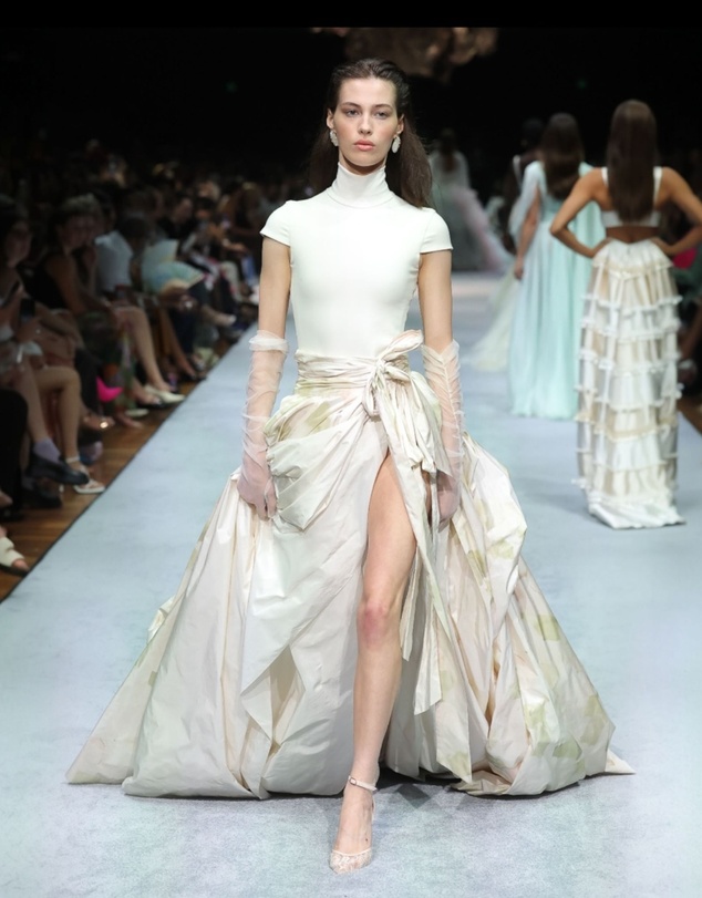 High Heel Jungle - Katherine Ruched Tulle Gloves