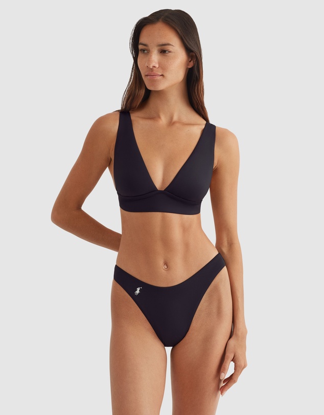 Polo Ralph Lauren - Signature Solids Scoop Waist High Leg Bikini Bottom
