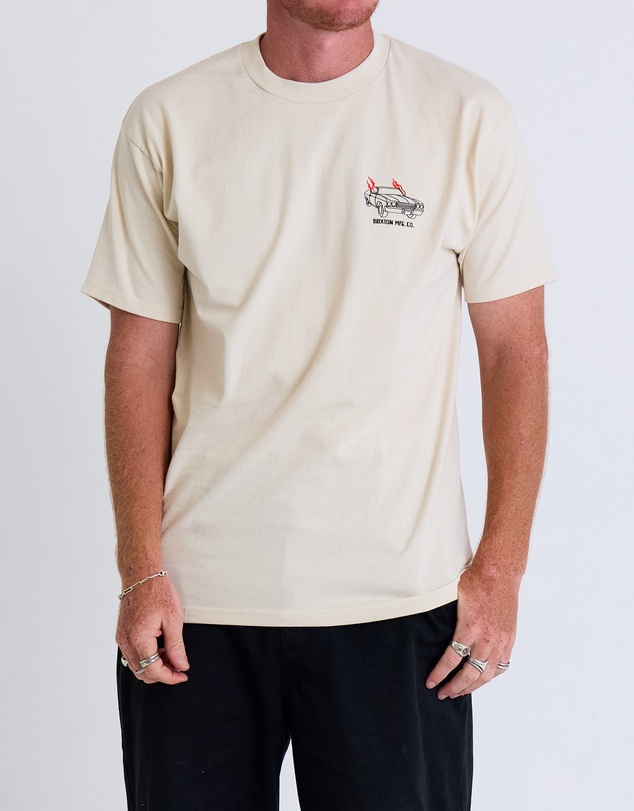 Brixton - Flaming Wheels Short Sleeve Tee