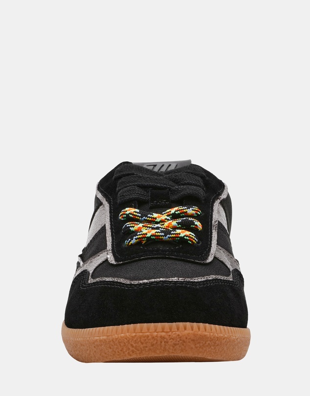 Steve Madden - Augustina Black/Silver Sneakers