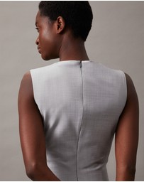 Calvin Klein - Slim Wool Blend Shift Dress