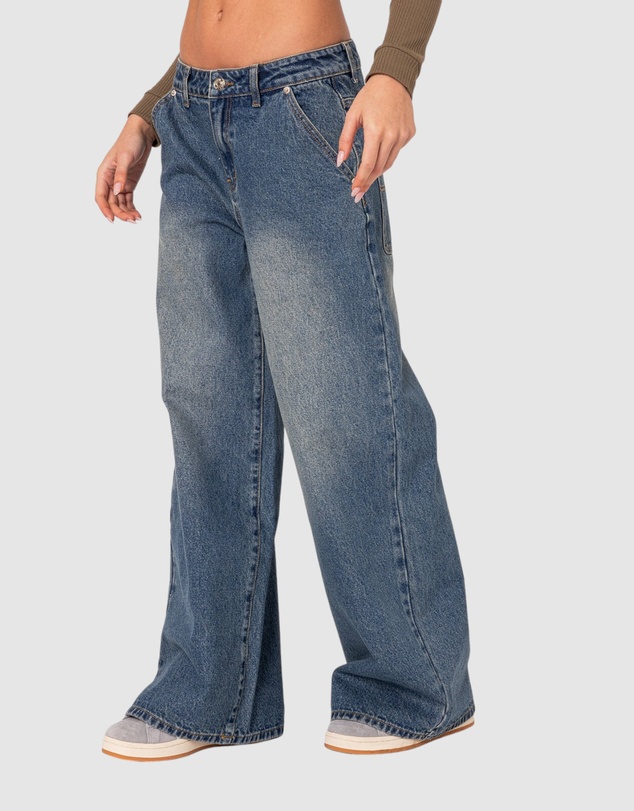 EDIKTED - Super Baggy Wide Leg Jeans