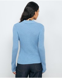 AERE - Asha Textured Knit Cardigan