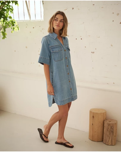 Ceres Life - Bonnie Relaxed Shirt Dress