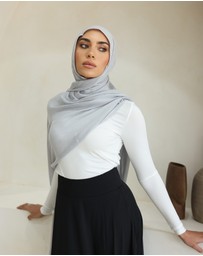 Mod Squad - Double Stitch Hijab- Smoke