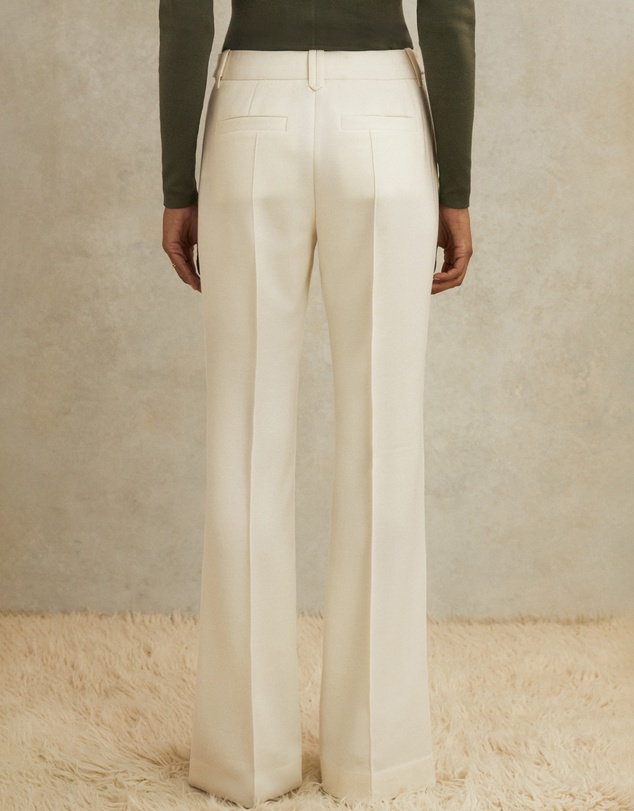 REISS - ATELIER Athena Wool Stud Flared Trousers