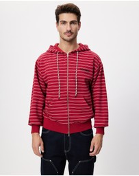 No Problemo - Mini Problemo Stripe Zip Hoodie