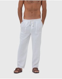 Coast Clothing - St Tropez Linen Pants - White