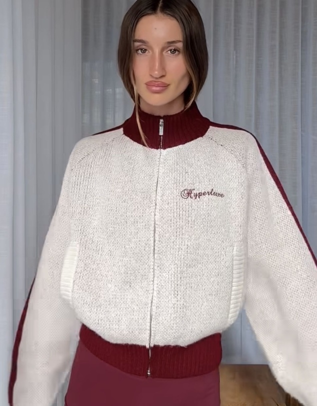 HyperLuxe The Label - Knit Track Jacket