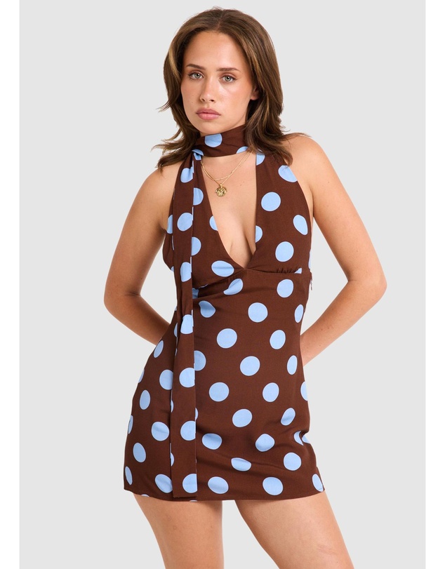 Alice In The Eve - Maya Halter Scarf Mini Dress