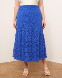 Atmos&Here Curvy - Vida Lace Midi Skirt