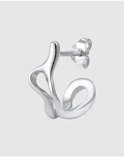Kuzzoi - ICONIC EXCLUSIVE - Earrings Male Single Creole 925 Sterling Silver