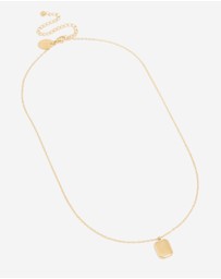 Lovisa - Waterproof Gold Plated Stainless Steel February Birth Flower Violet Necklace
