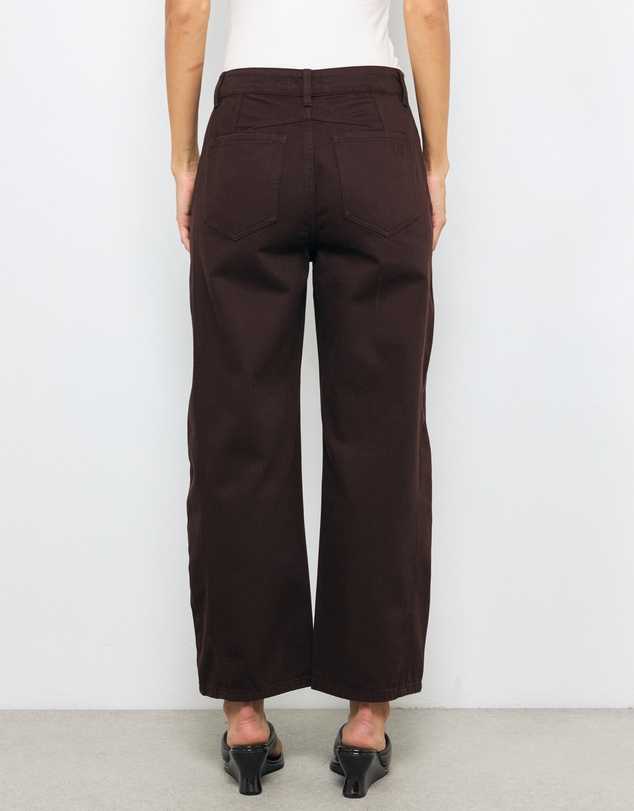 AERE - Mid Rise Barrel Leg Jeans