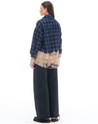 THE TALES - Bleached Check Cord Shirt