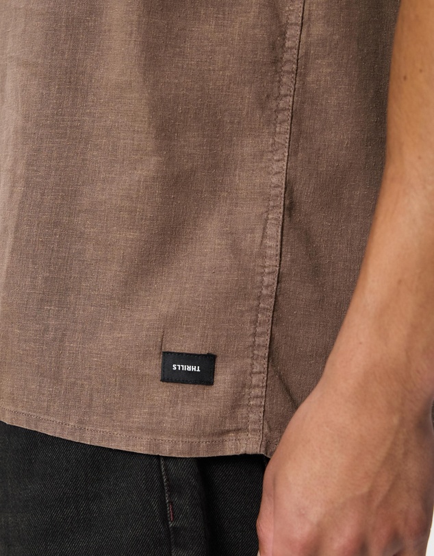 Thrills - Hemp Minimal Thrills Cropped Bowling Shirt