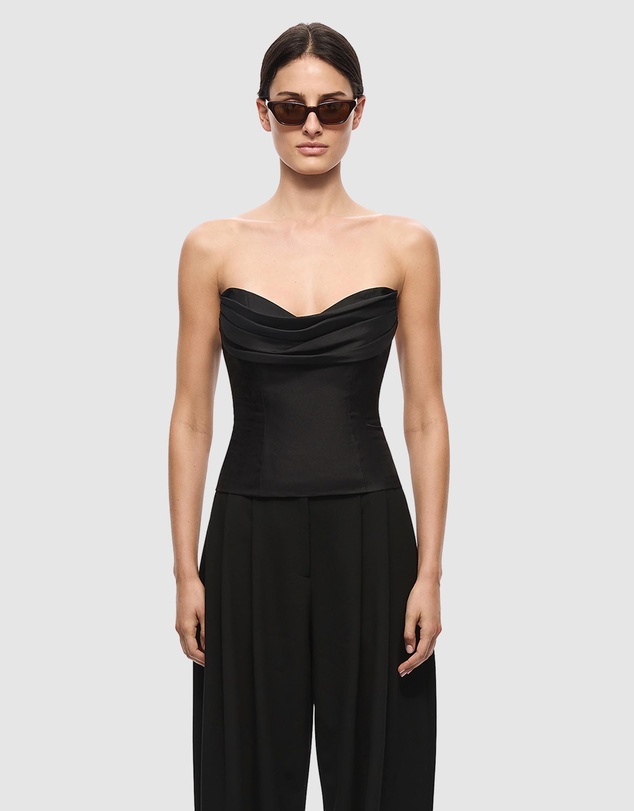 MISHA - The Volta Silk Bustier Top