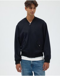AERE - Wool Blend Bomber