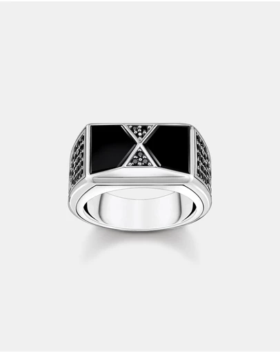 THOMAS SABO - Ring Pyramid Shape Black