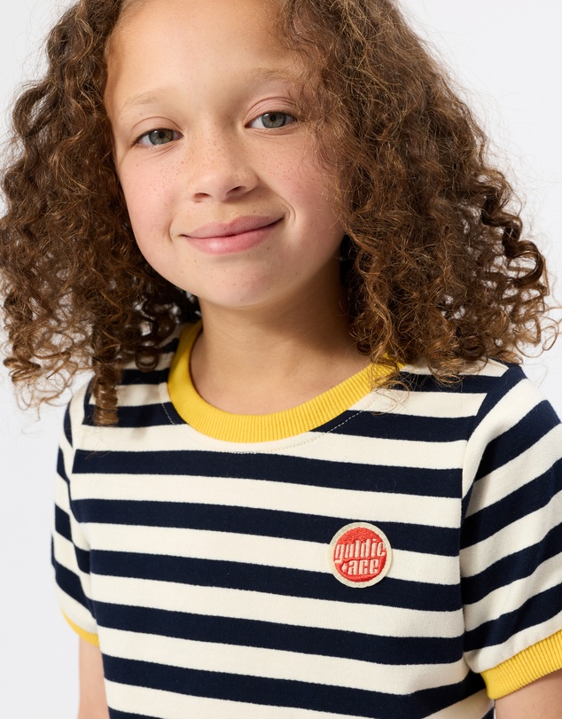 Goldie + Ace - Stripe Ringer T-Shirt Dress - Babies-Kids