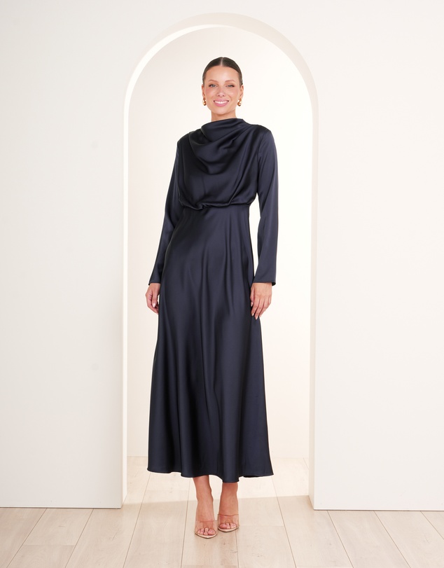 Pilgrim - Dina Long Sleeve Satin Dress
