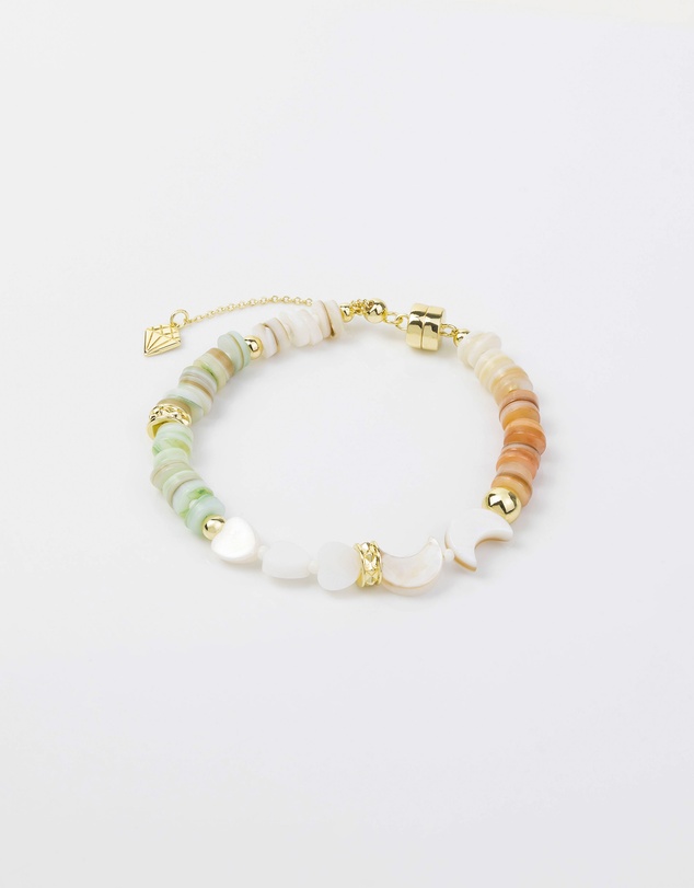 Wanderlust + Co - Aura Beaded Gold Bracelet
