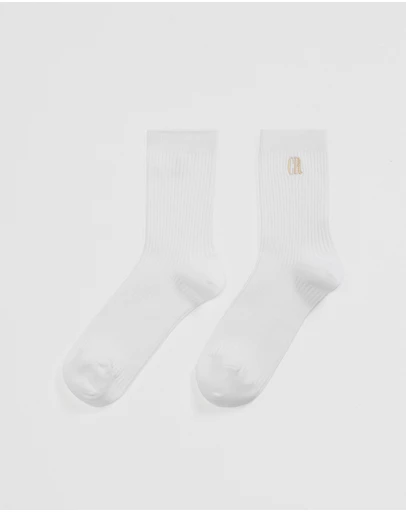 Country Road - Australian Cotton Blend Cr Ribbed Three Quarter Crew Sock